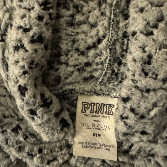 University of Michigan PINK Sherpa Pullover Hoodie - Picture 2 of 2